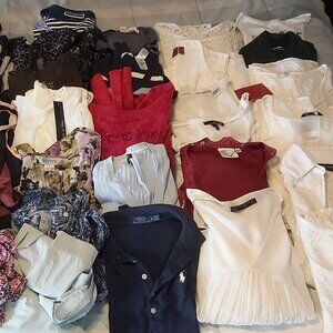 Reseller lot of 35 items size small and a few medium express, bebe, polo